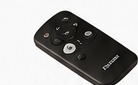 Multi-function electric fireplace remote control.