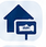 Model homes job sites and local signs icon