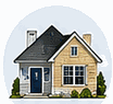 Clean custom home builder option icon