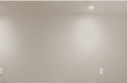 Wall under side lighting showing minor sanding shadows