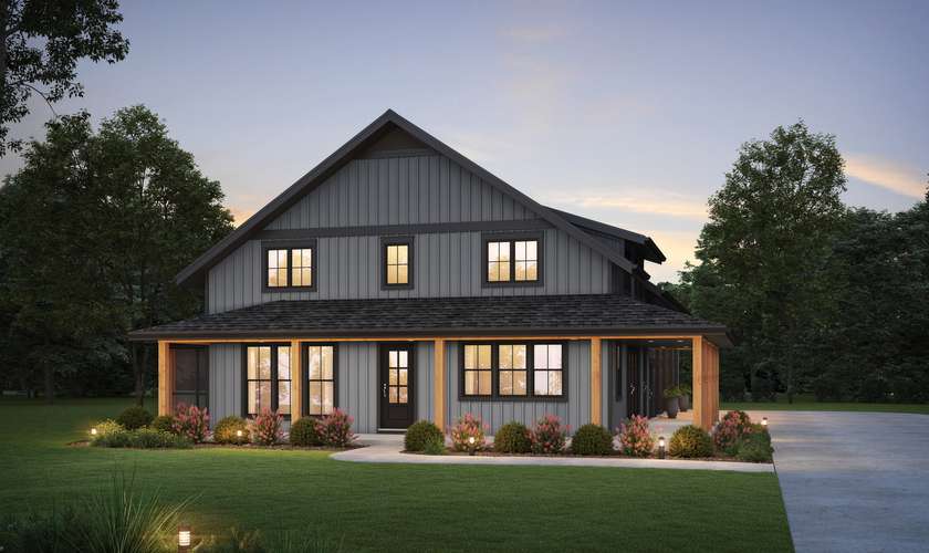 Barndominium 22234B elevation