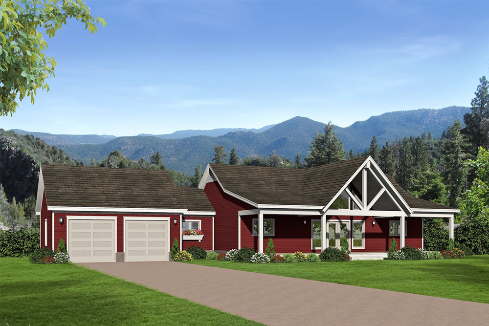 Exterior rendering of Plan 196-1072 from ThePlanCollection