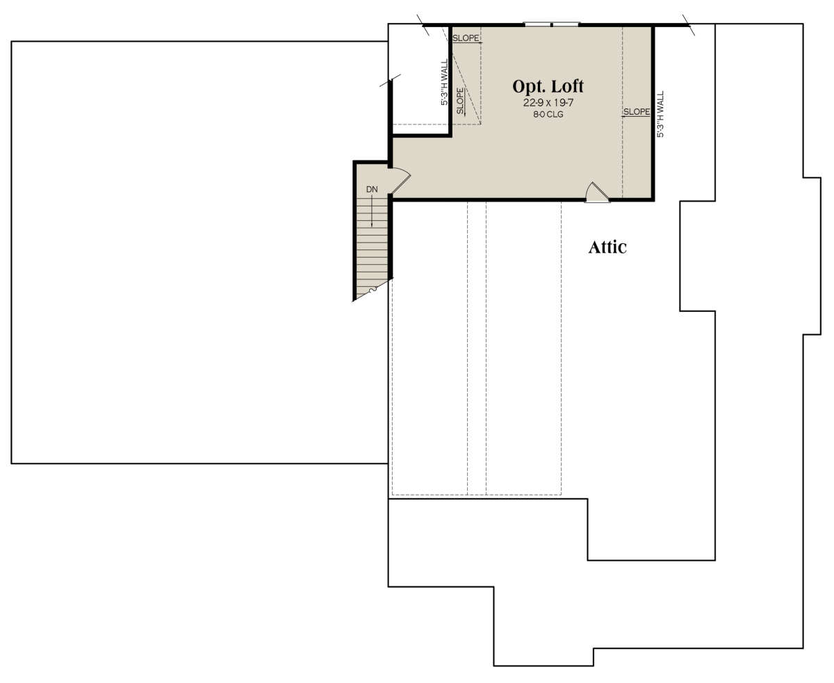 Plan 00900317 — Optional Loft floor plan