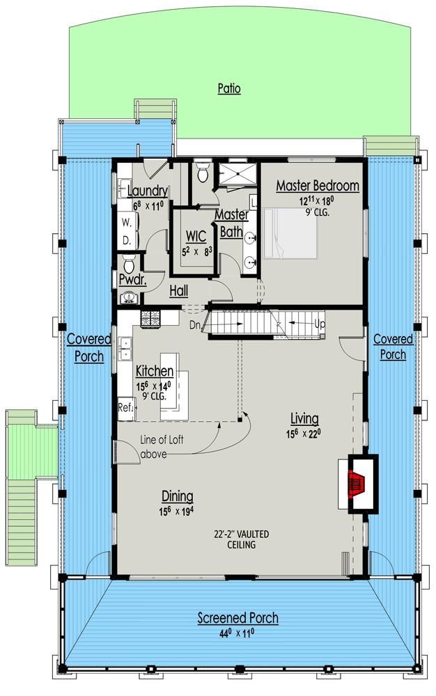 Plan 18302BE — Main Level floor plan