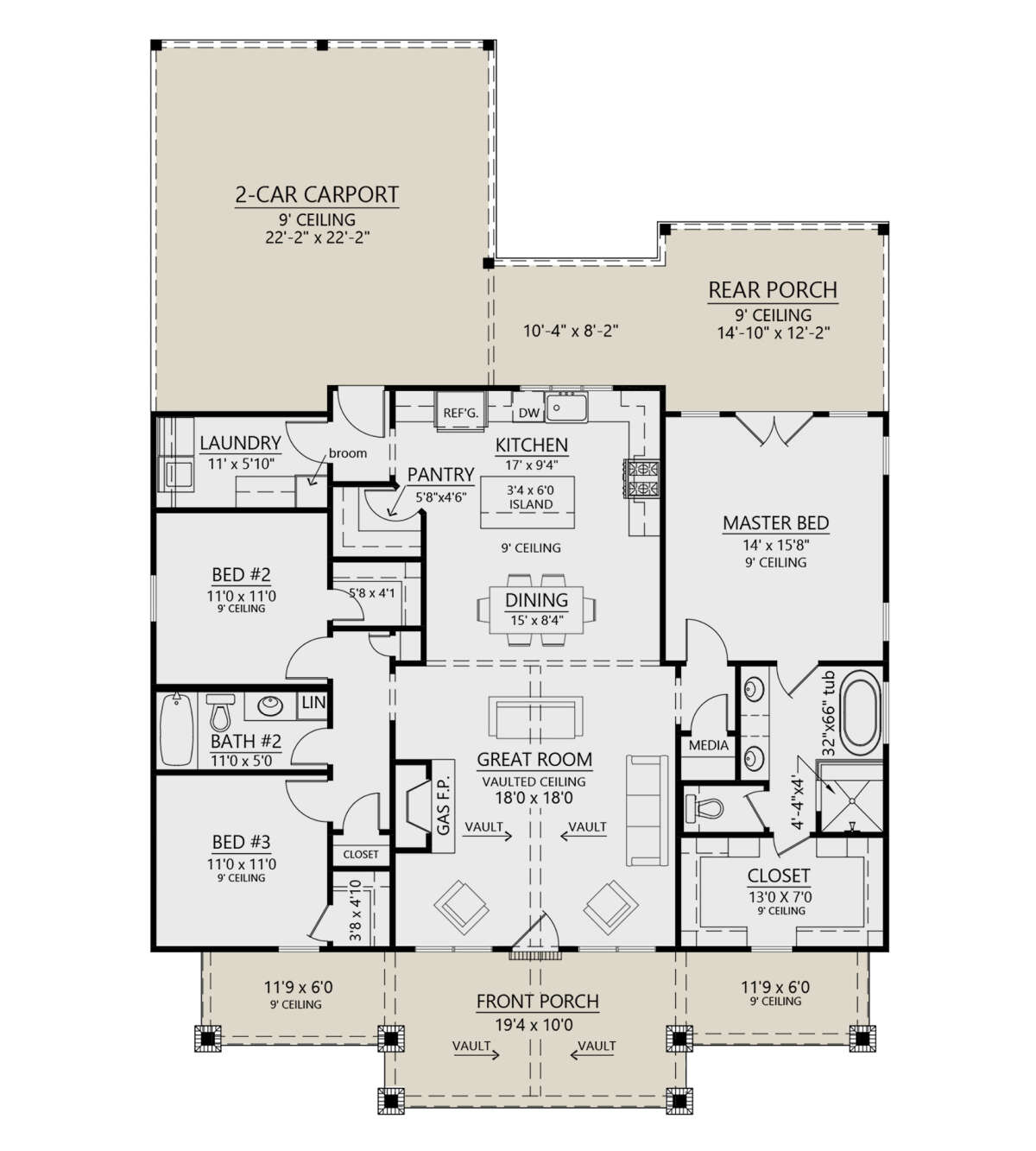 Plan 453400140 — Main Floor floor plan