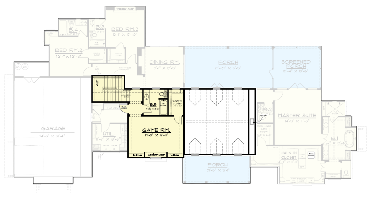 Plan 915050CHP — 2nd Floor floor plan